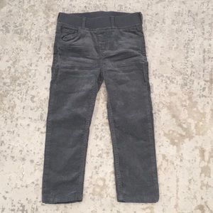 Charcoal Gray Corduroy Boys Pants